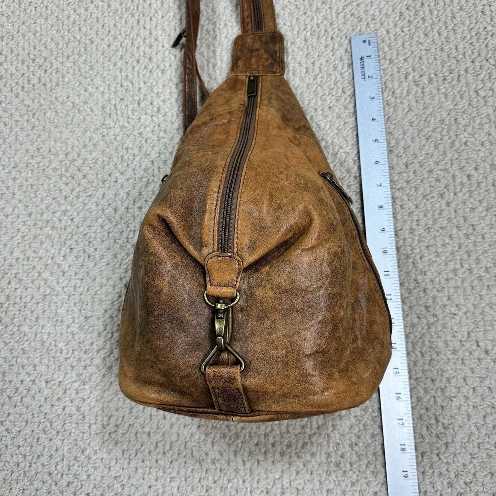 Scully Aero Squadron Vintage Leather Convertible Sling/Backpack Shoulder Bag